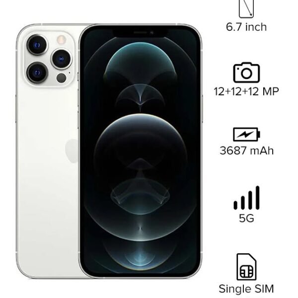 iPhone 12 Pro Max With Facetime 256GB Silver 5G - International Specs